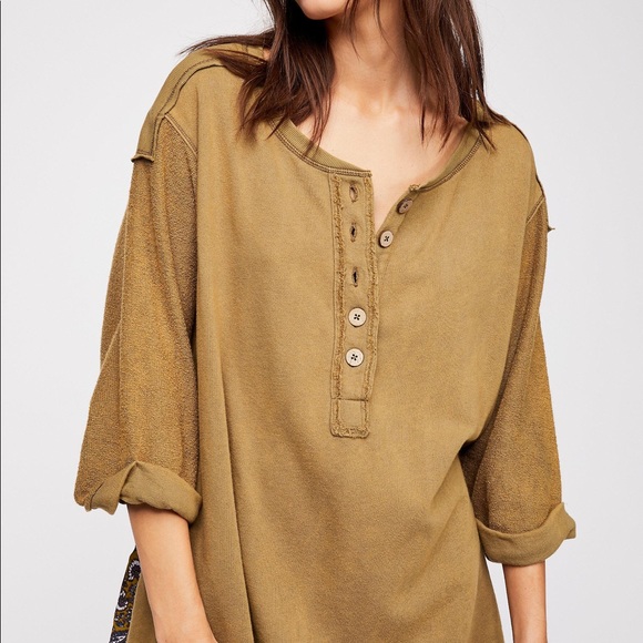 NWT Free People Cool Baby Print Pullover - Picture 2 of 5